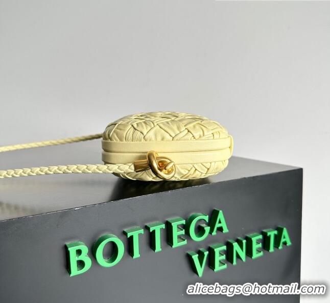 Top Quality Bottega Veneta Knot On Strap in Foulard Intreccio Leather 717623 Yellow 2023