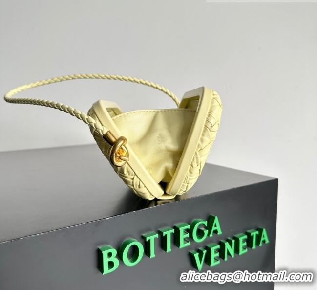 Top Quality Bottega Veneta Knot On Strap in Foulard Intreccio Leather 717623 Yellow 2023