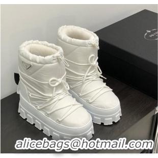 Low Price Prada Nylon gabardine après-ski boots White 1U007N2