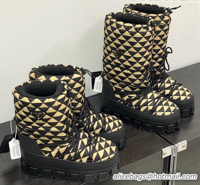 Low Cost Prada Nylon gabardine après-ski boots Beige 1U007N2