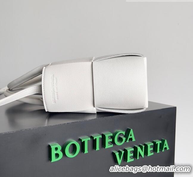 Inexpensive Bottega Veneta Mini Arco Tote Bag in Grained Leather 709337 White 2023