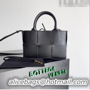 Promotional Bottega Veneta Mini Arco Tote Bag in Grained Leather 709337 Black 2023