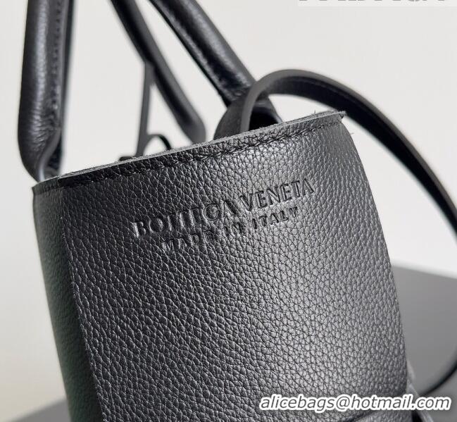 Promotional Bottega Veneta Mini Arco Tote Bag in Grained Leather 709337 Black 2023