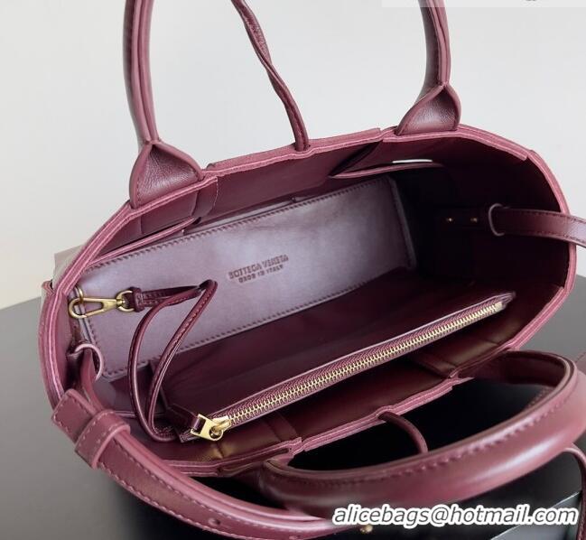 Hot Sell Cheap Bottega Veneta Mini Arco Tote Bag in Lambskin 709337 Burgundy 2023