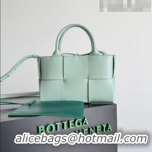 Top Grade Bottega Veneta Mini Arco Tote Bag in Lambskin 709337 Green 2023