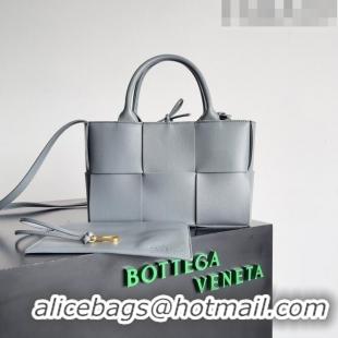 Most Popular Bottega Veneta Mini Arco Tote Bag in Lambskin 709337 Grey 2023