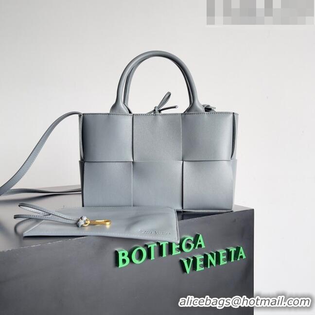 Most Popular Bottega Veneta Mini Arco Tote Bag in Lambskin 709337 Grey 2023