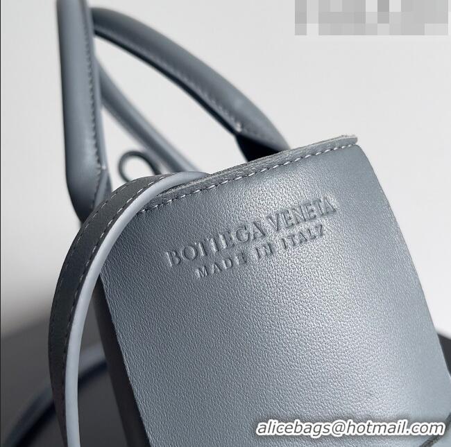 Most Popular Bottega Veneta Mini Arco Tote Bag in Lambskin 709337 Grey 2023