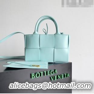 Top Quality Bottega Veneta Mini Arco Tote Bag in Lambskin 709337 Light Blue 2023