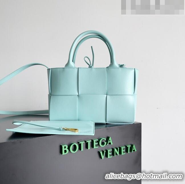 Top Quality Bottega Veneta Mini Arco Tote Bag in Lambskin 709337 Light Blue 2023