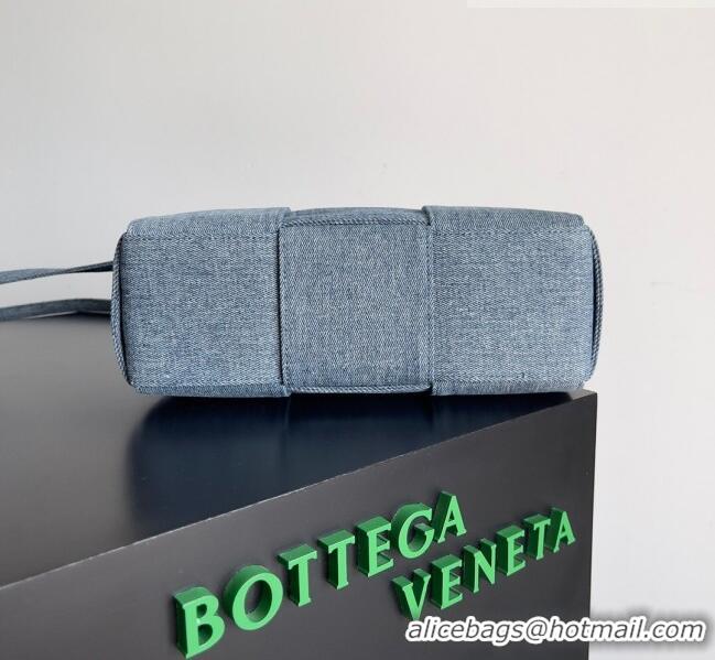 Famous Brand Bottega Veneta Mini Arco Tote Bag in Denim 709337 Blue 2023