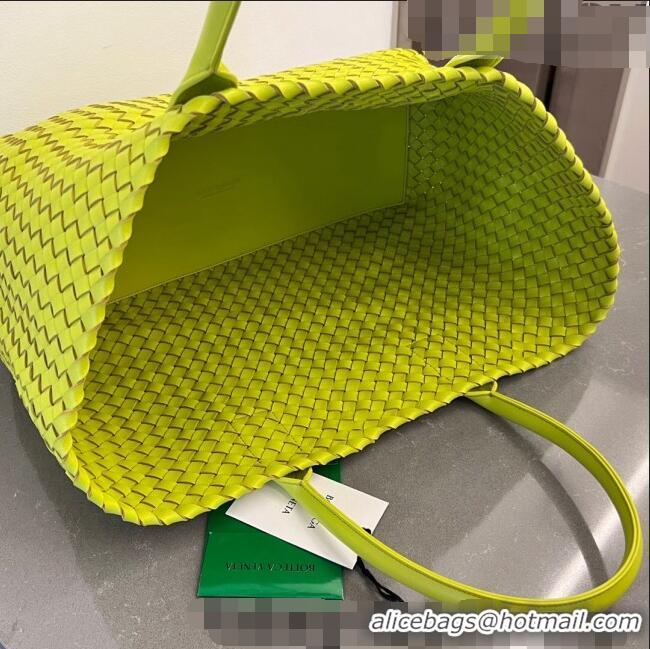 Top Quality Bottega Veneta Large Cabat Tote Bag in Intreccio Leather 608811 Kiwi Green 2023