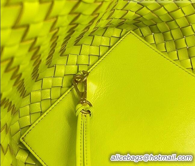 Top Quality Bottega Veneta Large Cabat Tote Bag in Intreccio Leather 608811 Kiwi Green 2023