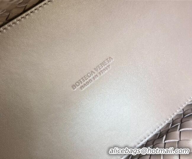 Best Quality Bottega Veneta Large Cabat Tote Bag in Intreccio Leather 60881 Khaki 21023