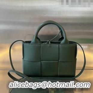 Super Quality Bottega Veneta Candy Arco Tote Bag in Intreccio Lambskin 729029 Raintree Green 2023