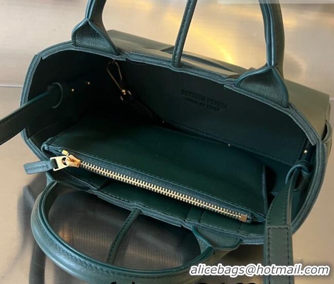 Super Quality Bottega Veneta Candy Arco Tote Bag in Intreccio Lambskin 729029 Raintree Green 2023