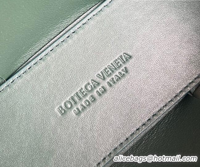 Super Quality Bottega Veneta Candy Arco Tote Bag in Intreccio Lambskin 729029 Raintree Green 2023