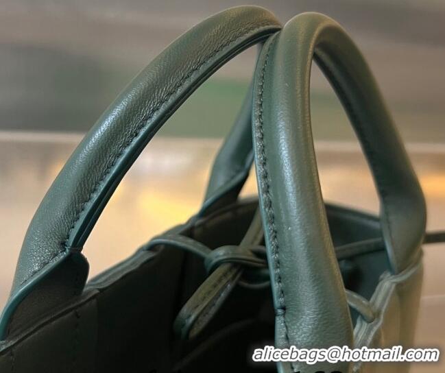 Super Quality Bottega Veneta Candy Arco Tote Bag in Intreccio Lambskin 729029 Raintree Green 2023