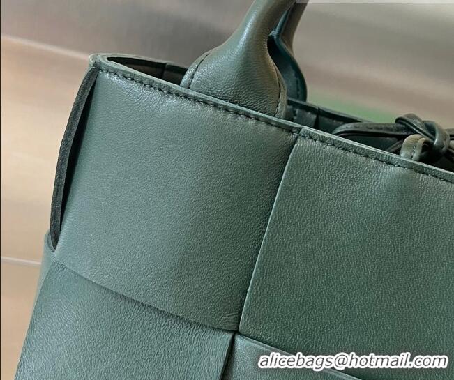 Super Quality Bottega Veneta Candy Arco Tote Bag in Intreccio Lambskin 729029 Raintree Green 2023