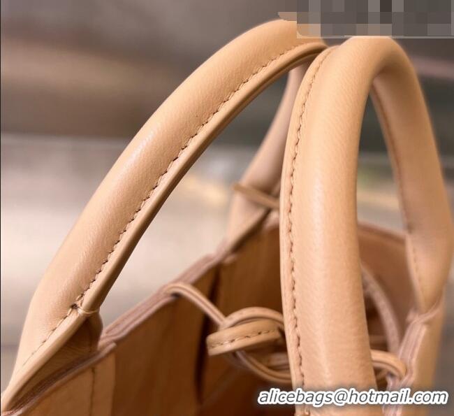 Low Price Bottega Veneta Candy Arco Tote Bag in Intreccio Lambskin 729029  Almond Pink 2023