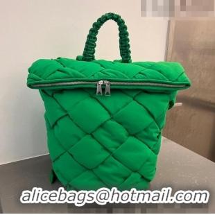 Best Quality Bottega Veneta Backpack bag in Intreccio Nylon 690891 Parrot Green 2023