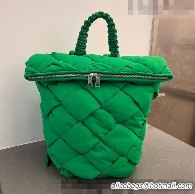 Best Quality Bottega Veneta Backpack bag in Intreccio Nylon 690891 Parrot Green 2023