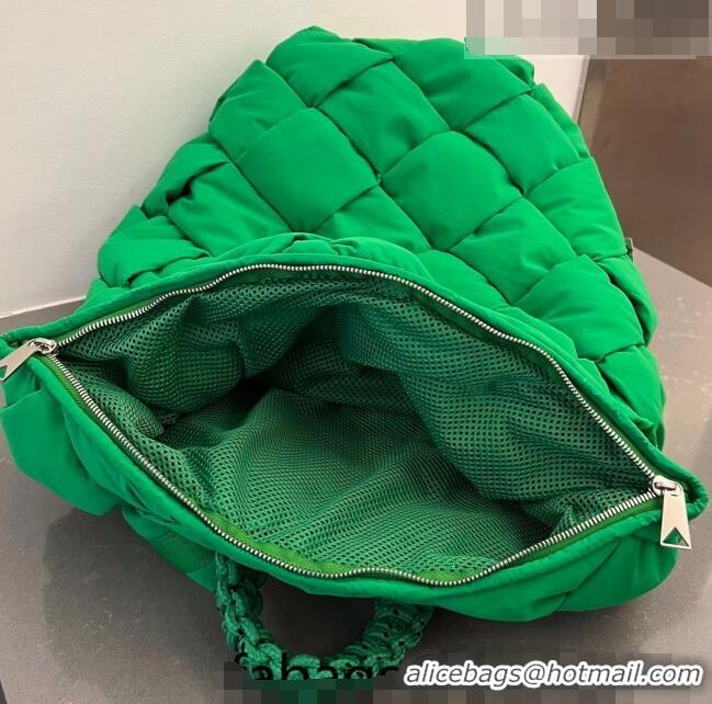 Best Quality Bottega Veneta Backpack bag in Intreccio Nylon 690891 Parrot Green 2023