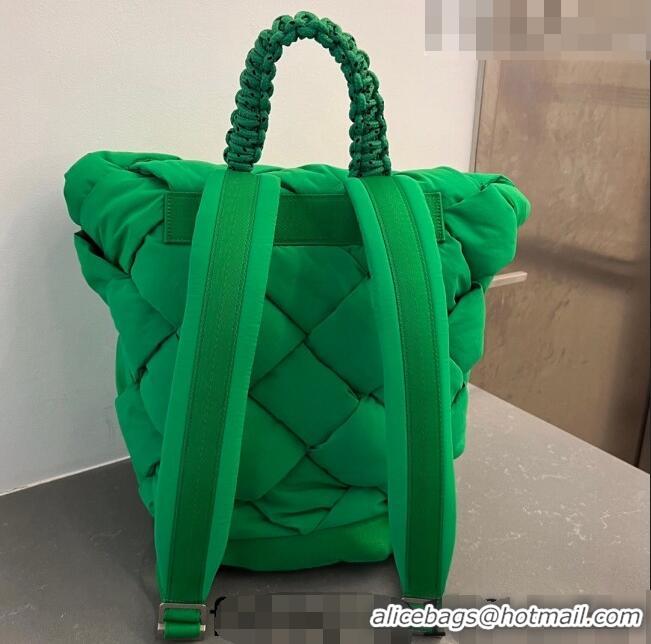 Best Quality Bottega Veneta Backpack bag in Intreccio Nylon 690891 Parrot Green 2023