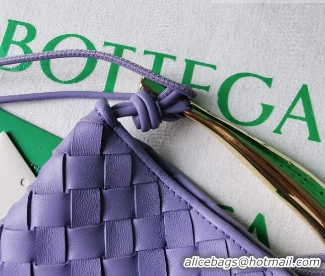 Good Taste Bottega Veneta Mini Sardine Bag in Intrecciato Leather 744267 Lilac Purple 2023