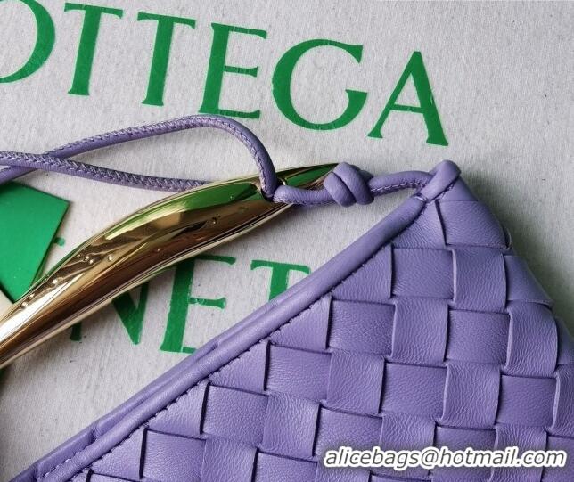 Good Taste Bottega Veneta Mini Sardine Bag in Intrecciato Leather 744267 Lilac Purple 2023