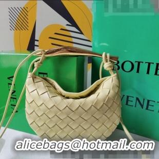 Most Popular Bottega Veneta Mini Sardine Bag in Intrecciato Leather 744267 Ice Cream Yellow 2023