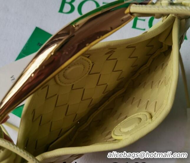 Most Popular Bottega Veneta Mini Sardine Bag in Intrecciato Leather 744267 Ice Cream Yellow 2023