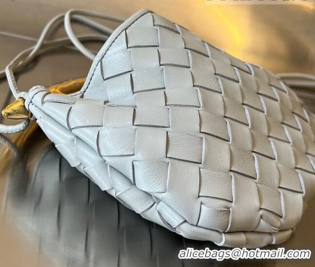 Top Design Bottega Veneta Mini Sardine Bag in Intrecciato Leather 744267 Agate Grey 2023