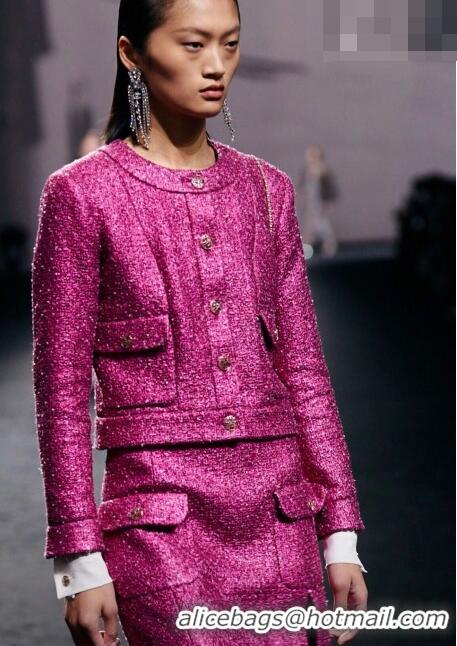 Hot Sale Design Chanel Tweed Jacket CH102103 Rosy 2023