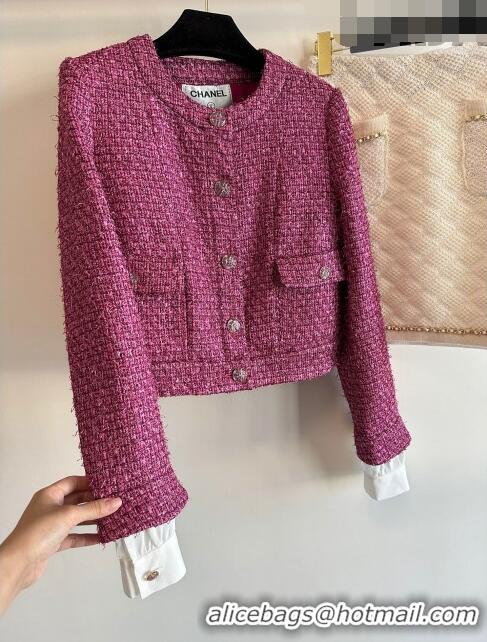 Hot Sale Design Chanel Tweed Jacket CH102103 Rosy 2023