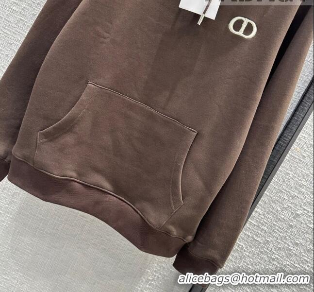 Famous Brand Dior Hoodie D102107 Brown 2023