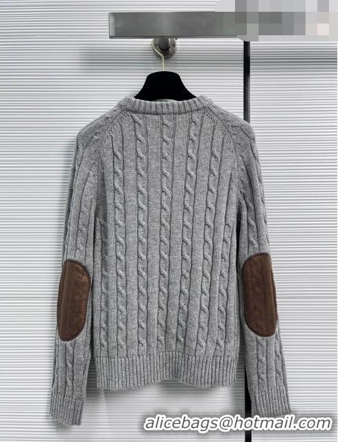 Good Product Celine Cashmere & Wool Sweater C102114 Grey 2023