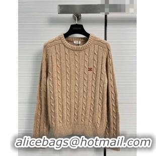 ​Super Quality Celine Cashmere & Wool Sweater C102115 Brown 2023