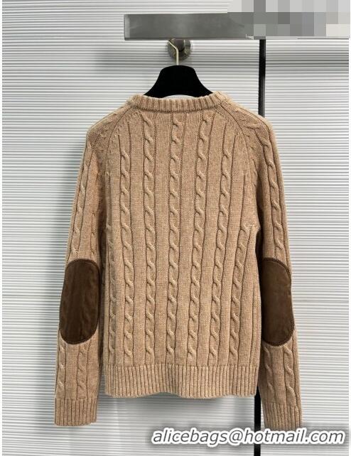 ​Super Quality Celine Cashmere & Wool Sweater C102115 Brown 2023