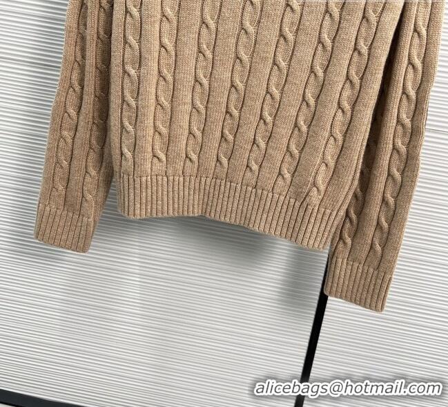 ​Super Quality Celine Cashmere & Wool Sweater C102115 Brown 2023