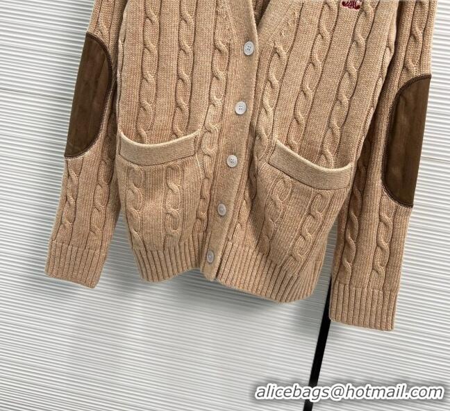 ​Pretty Style Celine Cashmere & Wool Cardigan C102116 Brown 2023