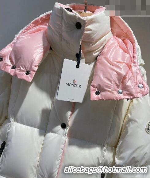 ​Traditional Specials Moncler Down Jacket M102301 White/Pink 2023