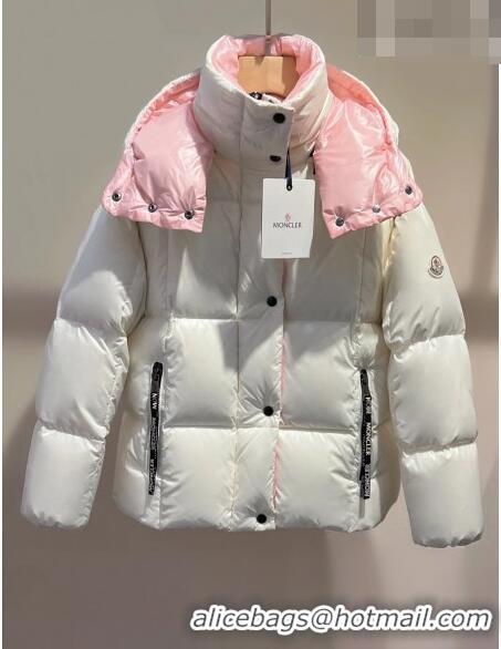 ​Traditional Specials Moncler Down Jacket M102301 White/Pink 2023