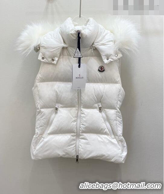 ​Best Product Moncler Down Vest M102308 White 2023