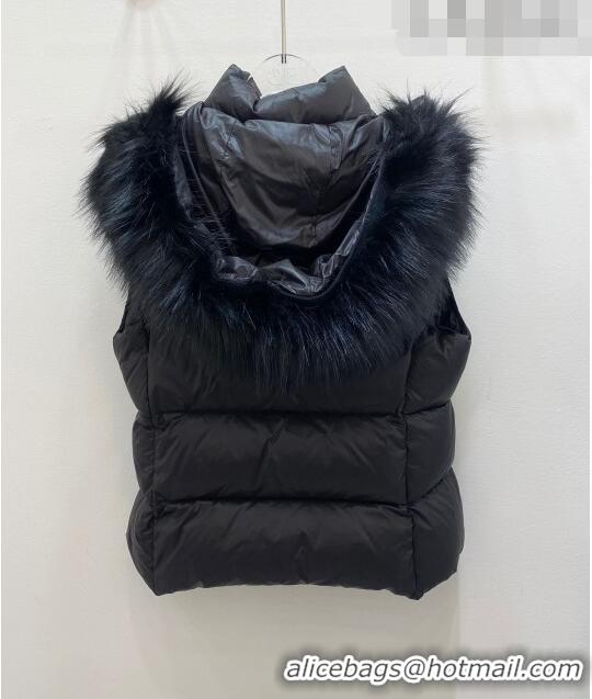 ​Well Crafted Moncler Down Vest M102309 Black 2023