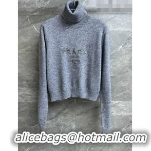 ​Buy Discount Prada Wool Sweater P102313 Grey 2023