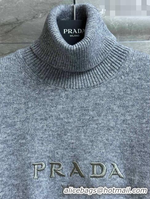 ​Buy Discount Prada Wool Sweater P102313 Grey 2023