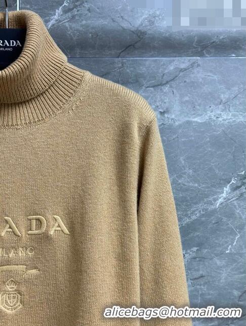 ​Top Grade Prada Wool Sweater P102314 Brown 2023