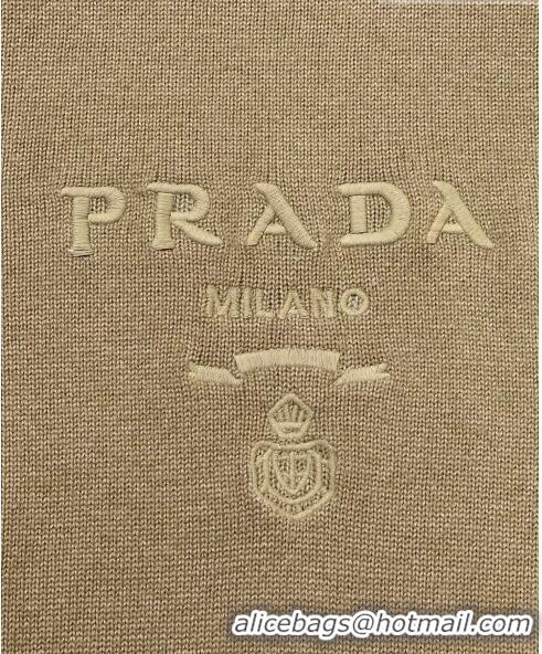 ​Top Grade Prada Wool Sweater P102314 Brown 2023