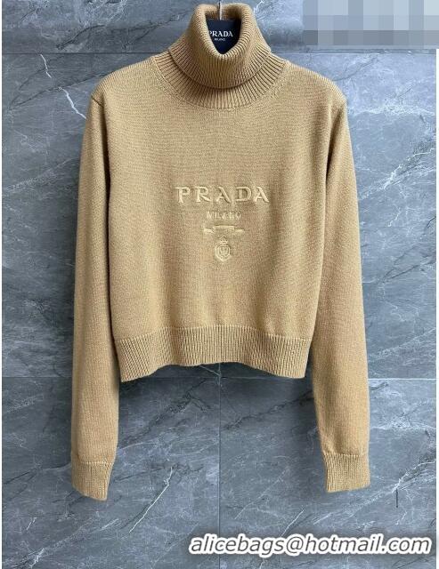 ​Top Grade Prada Wool Sweater P102314 Brown 2023